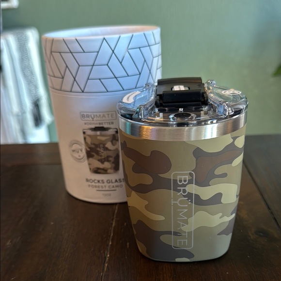 Brumate Rocks Glass in Forest Camo! New! - Picture 1 of 6